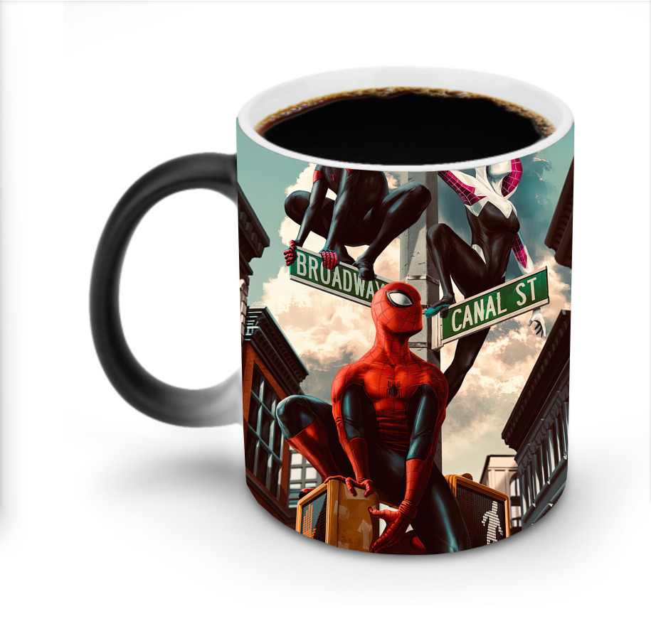 （画像用） Spider Man スパイダーマン 温度変色マグカップ