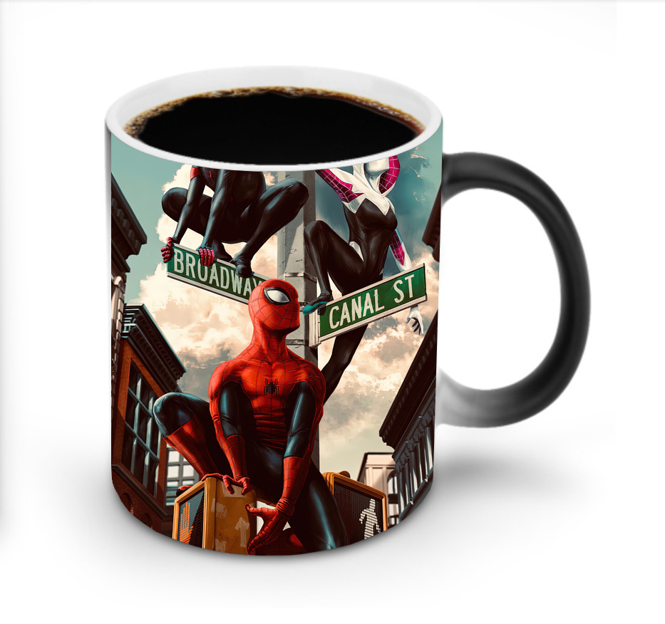 （画像用） Spider Man スパイダーマン 温度変色マグカップ