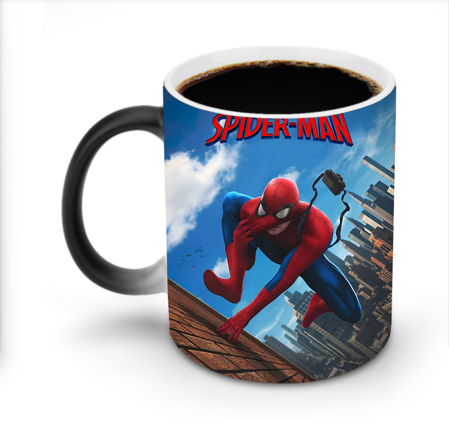 （画像用） Spider Man スパイダーマン 温度変色マグカップ