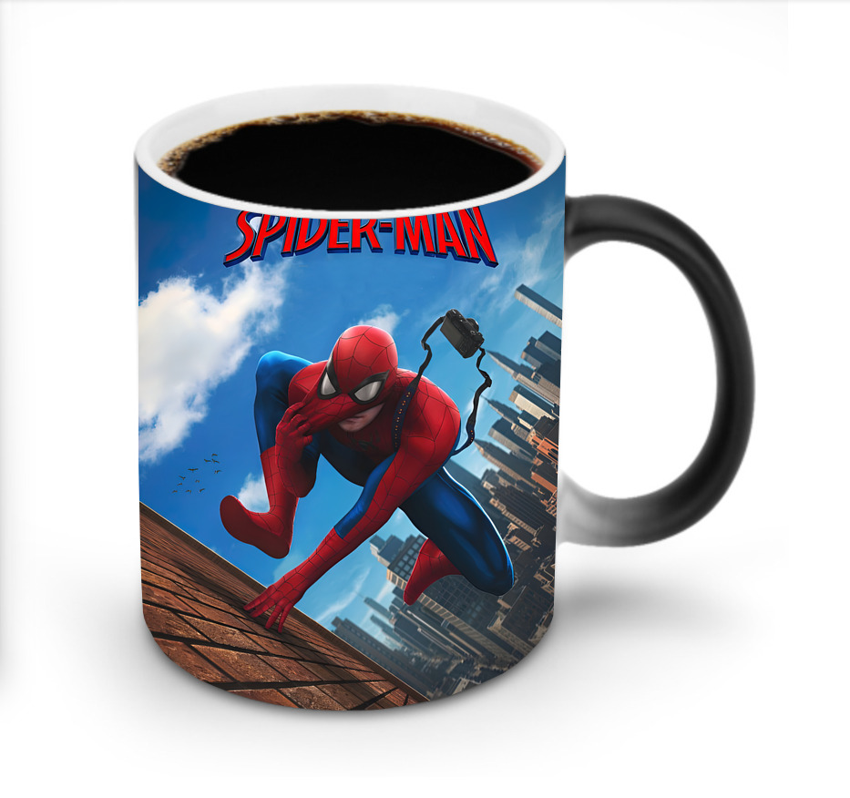 （画像用） Spider Man スパイダーマン 温度変色マグカップ