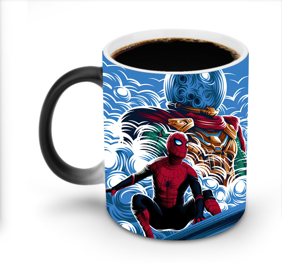 （画像用） Spider Man スパイダーマン 温度変色マグカップ
