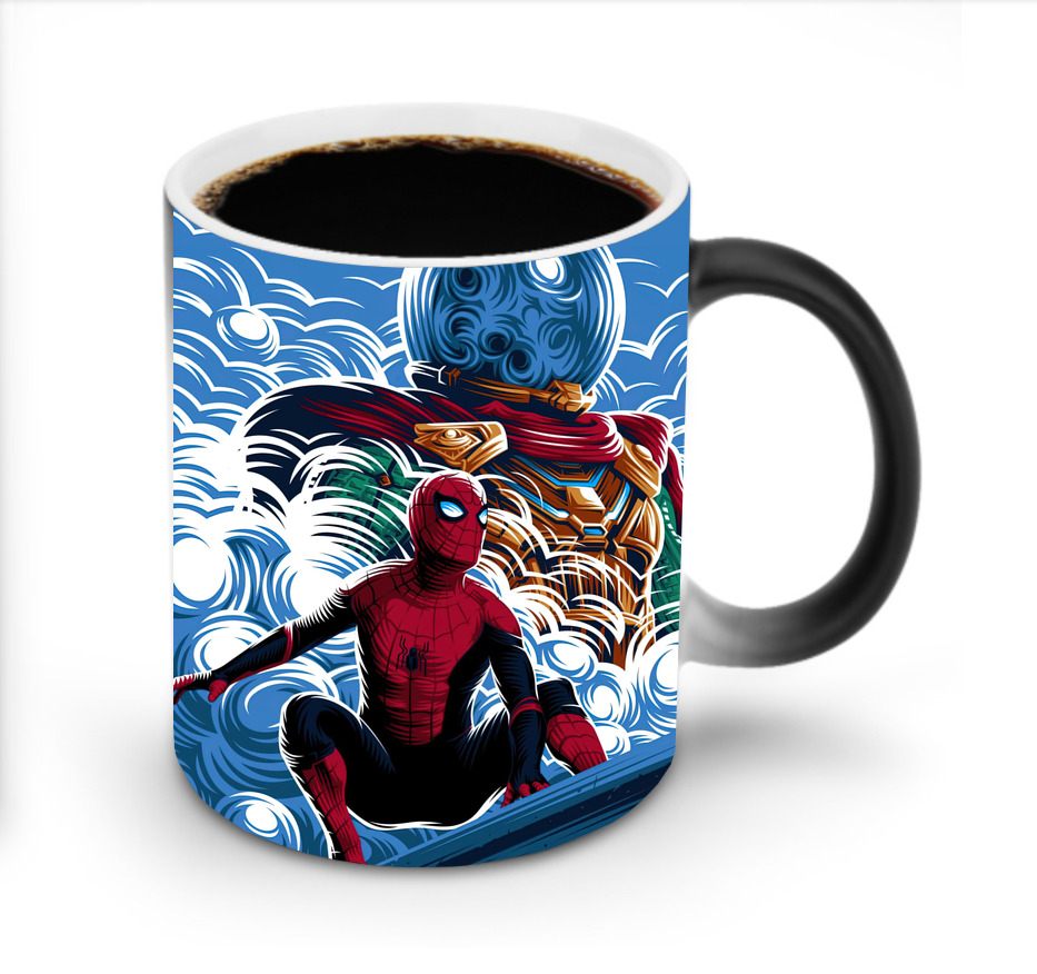 （画像用） Spider Man スパイダーマン 温度変色マグカップ