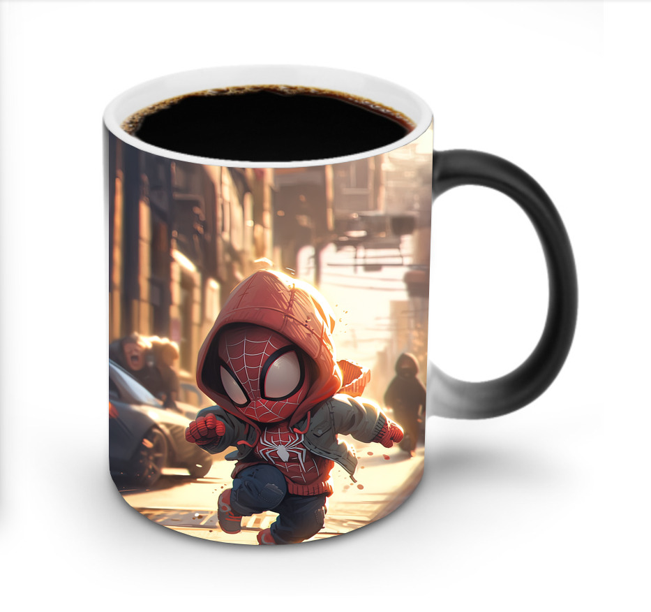 （画像用） Spider Man スパイダーマン 温度変色マグカップ