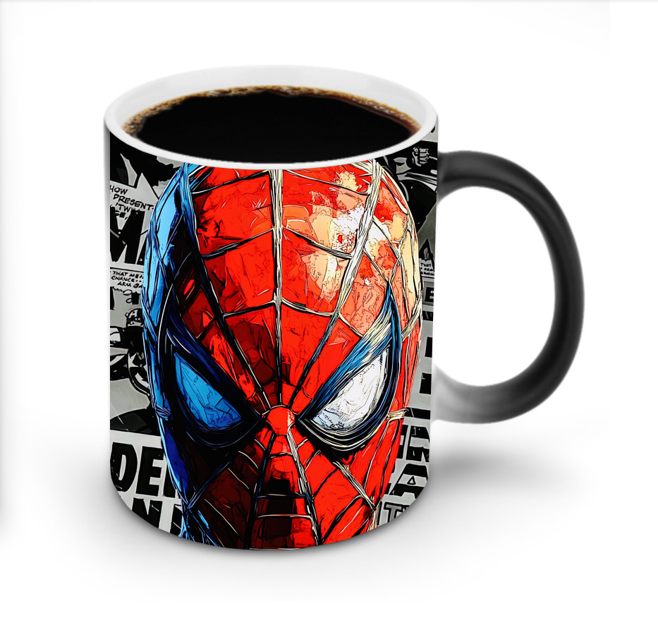 （画像用） Spider Man スパイダーマン 温度変色マグカップ