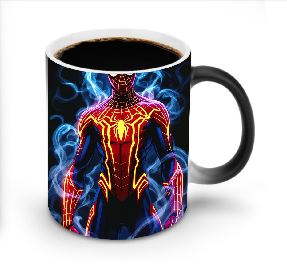 （画像用） Spider Man スパイダーマン 温度変色マグカップ
