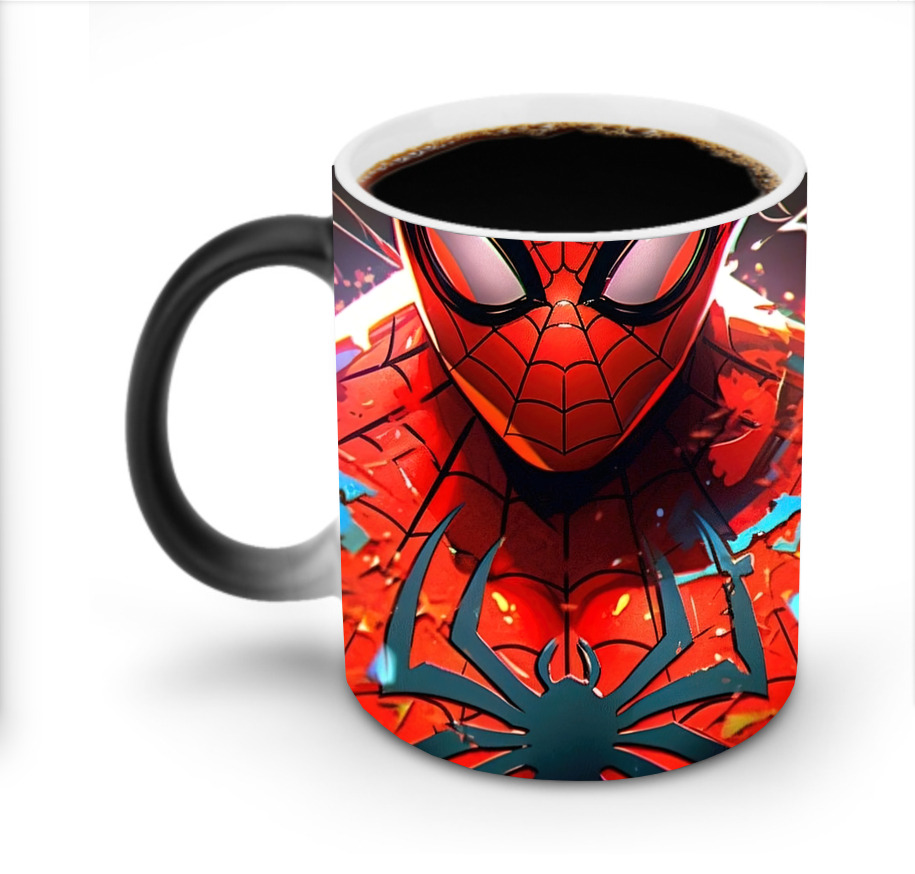 （画像用） Spider Man スパイダーマン 温度変色マグカップ