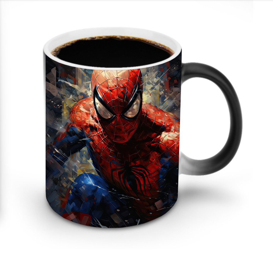 （画像用） Spider Man スパイダーマン 温度変色マグカップ
