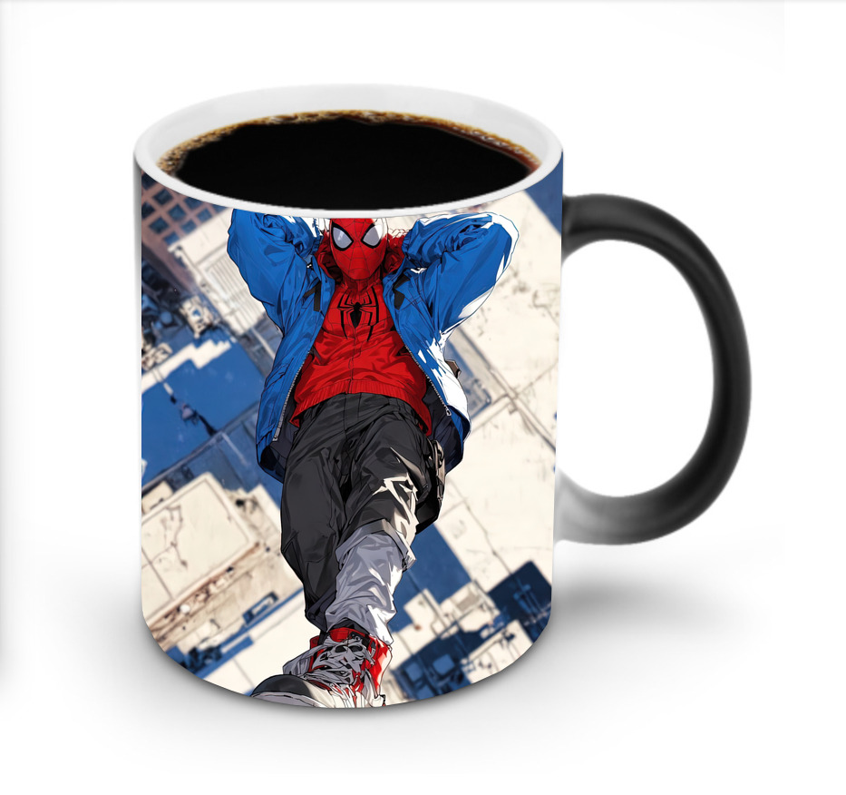 （画像用） Spider Man スパイダーマン 温度変色マグカップ