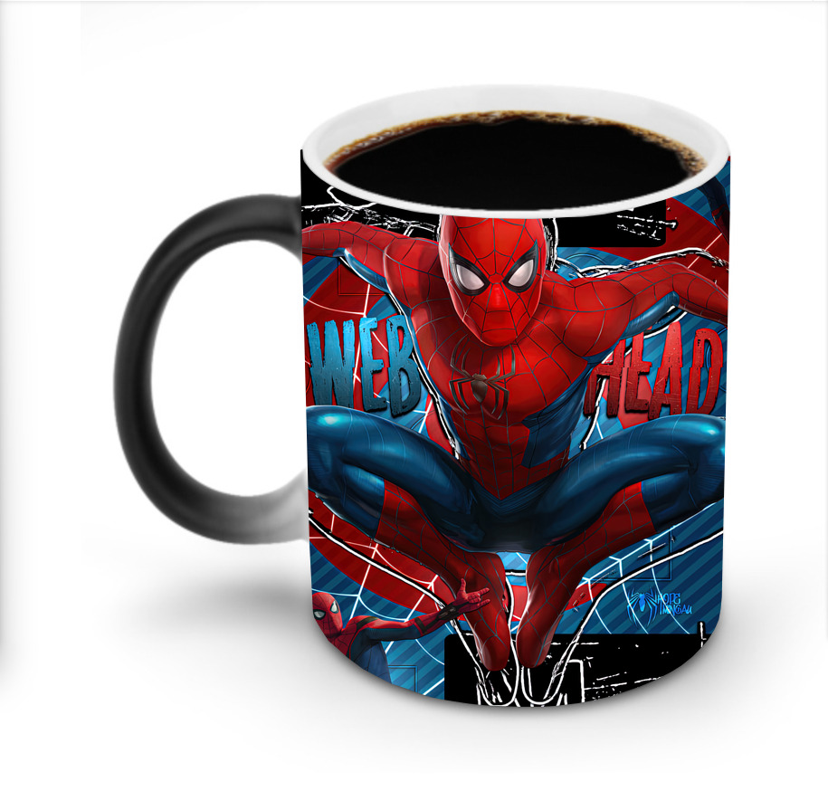 （画像用） Spider Man スパイダーマン 温度変色マグカップ