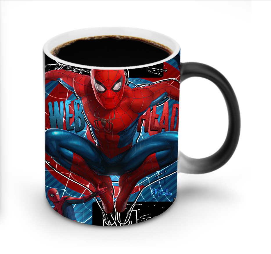 （画像用） Spider Man スパイダーマン 温度変色マグカップ