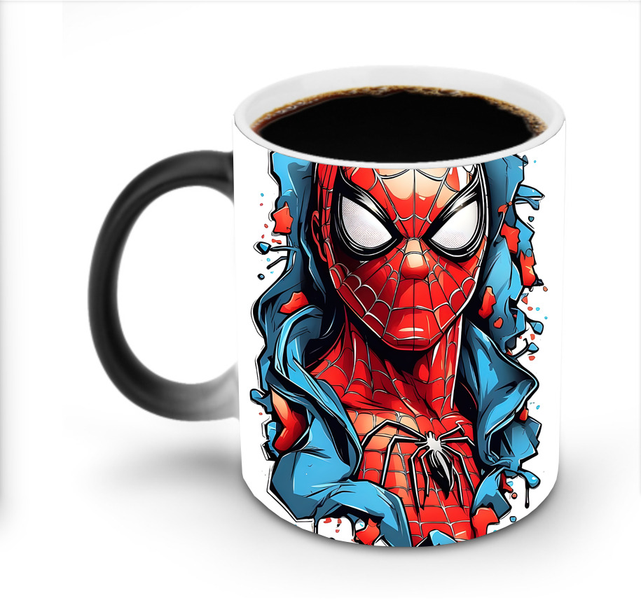 （画像用） Spider Man スパイダーマン 温度変色マグカップ