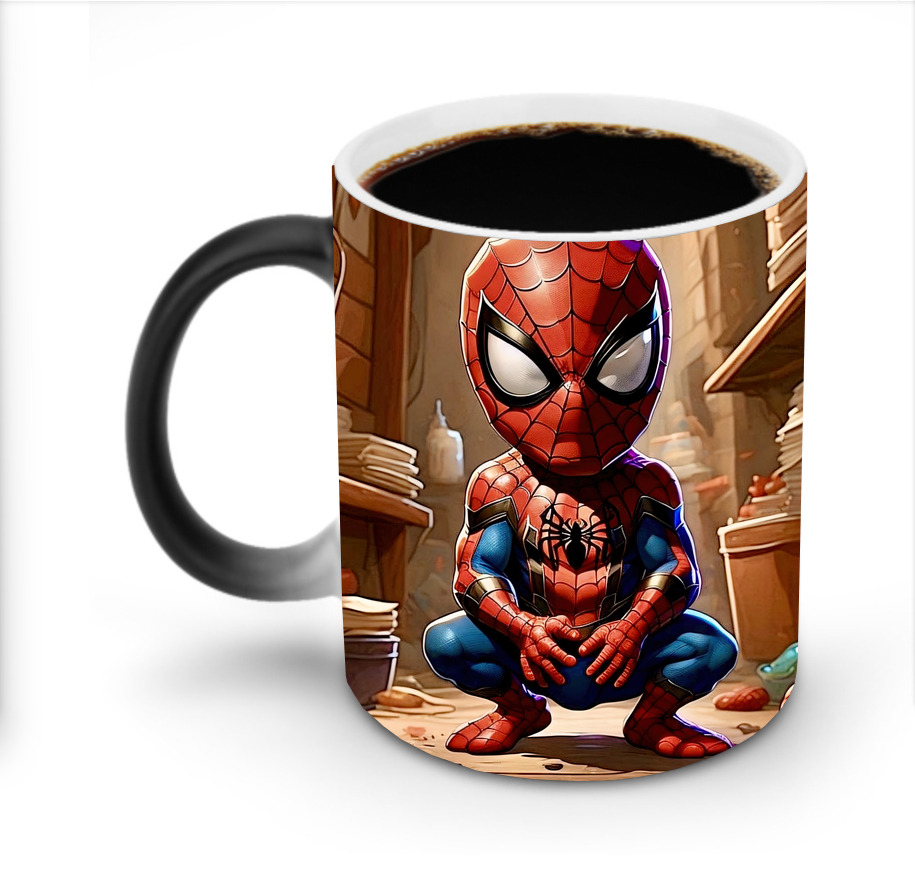 （画像用） Spider Man スパイダーマン 温度変色マグカップ