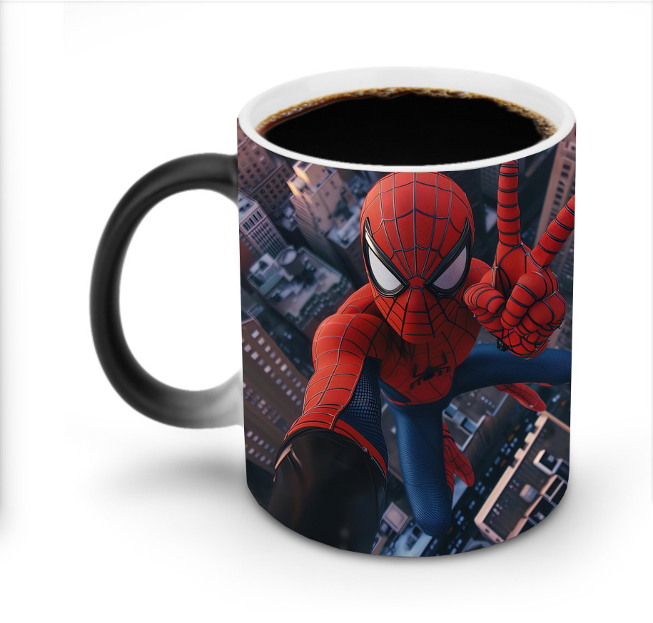（画像用） Spider Man スパイダーマン 温度変色マグカップ