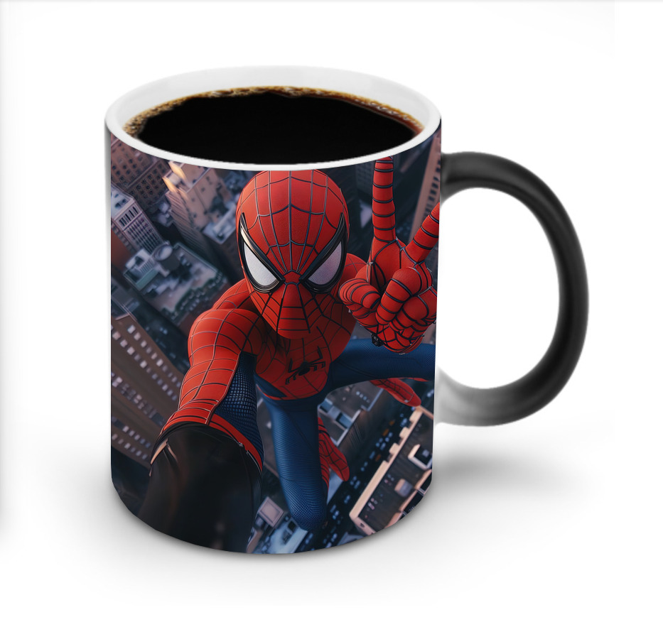 （画像用） Spider Man スパイダーマン 温度変色マグカップ