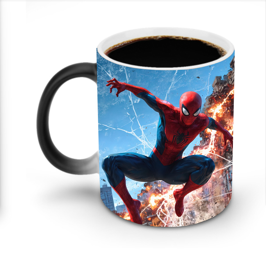 （画像用） Spider Man スパイダーマン 温度変色マグカップ