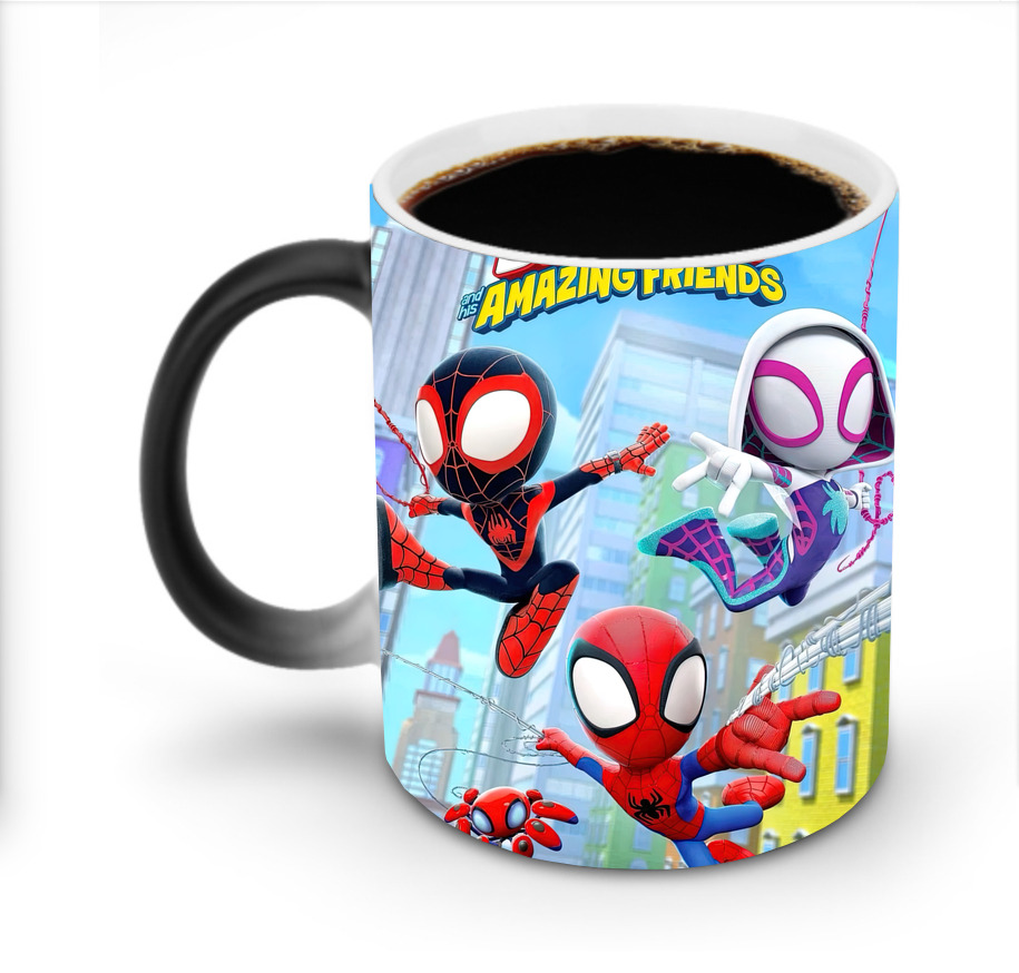 （画像用） Spider Man スパイダーマン 温度変色マグカップ