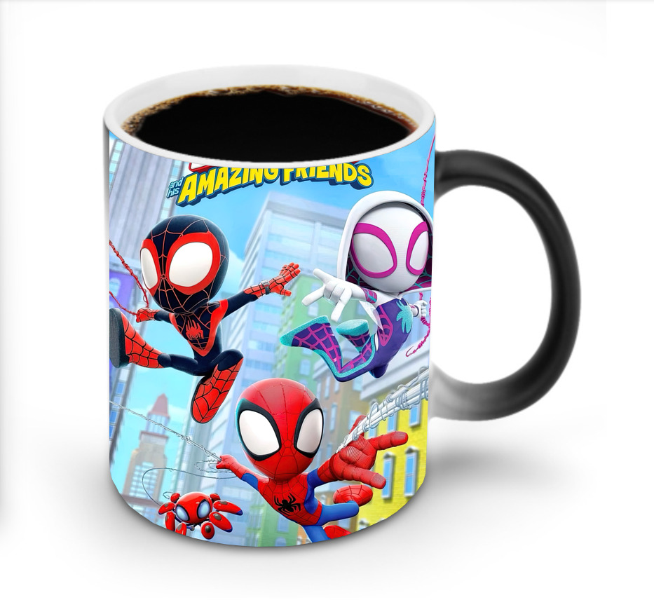 （画像用） Spider Man スパイダーマン 温度変色マグカップ