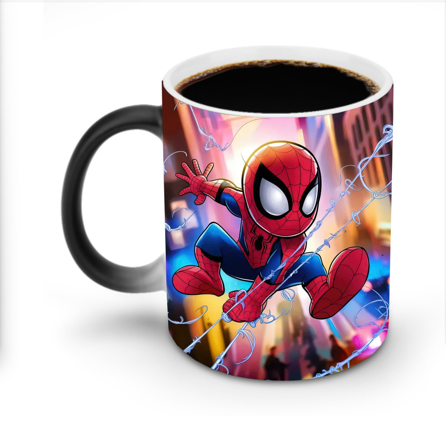 （画像用） Spider Man スパイダーマン 温度変色マグカップ
