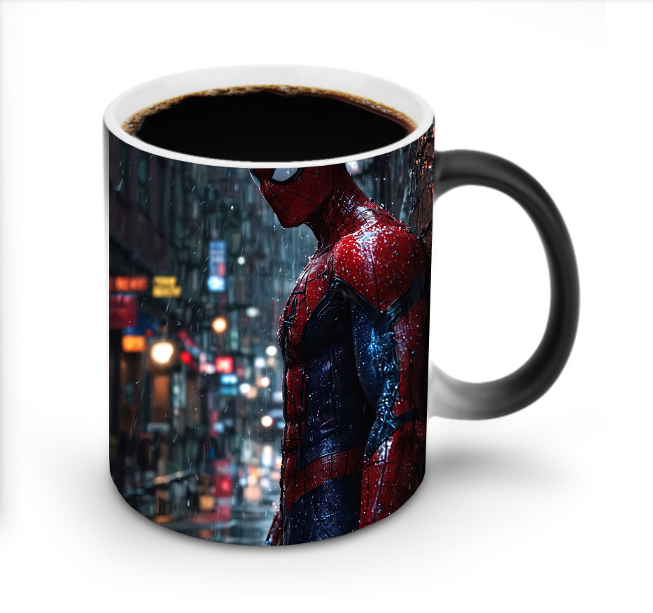 （画像用） Spider Man スパイダーマン 温度変色マグカップ