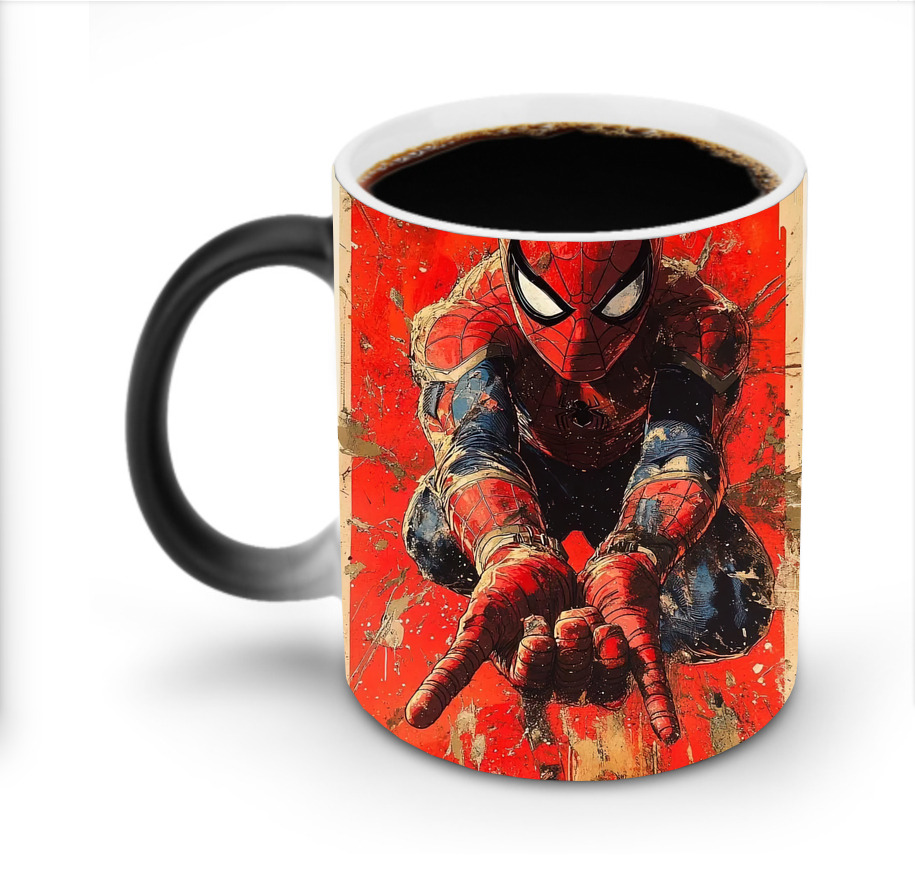 （画像用） Spider Man スパイダーマン 温度変色マグカップ