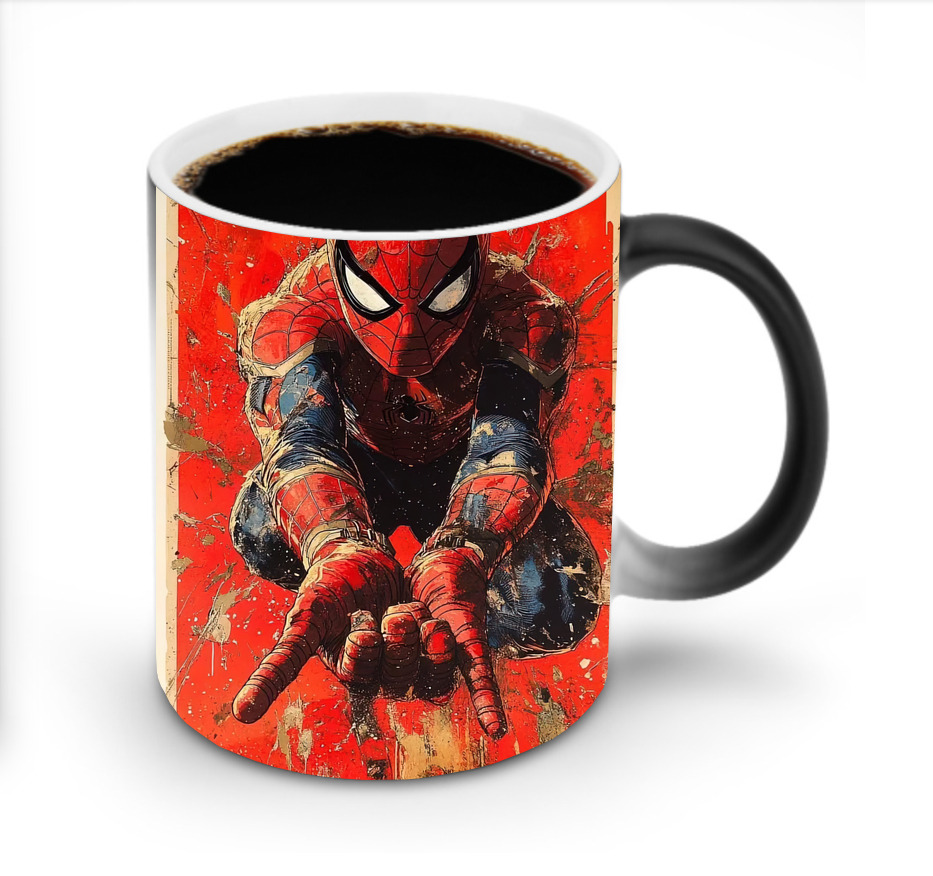 （画像用） Spider Man スパイダーマン 温度変色マグカップ