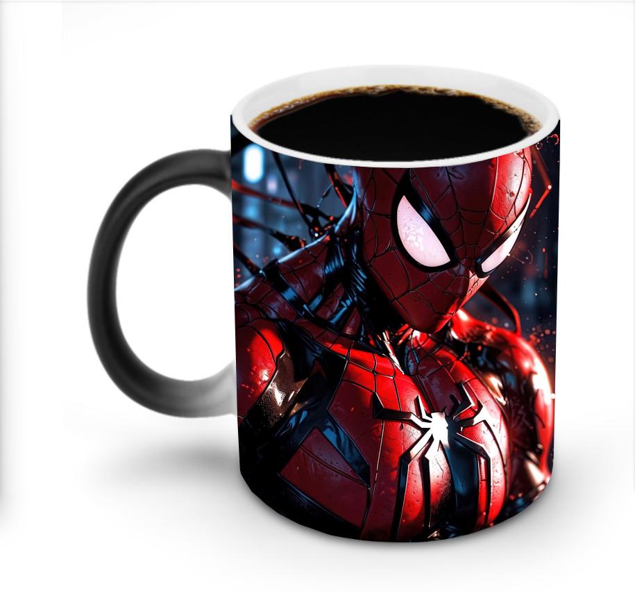 （画像用） Spider Man スパイダーマン 温度変色マグカップ