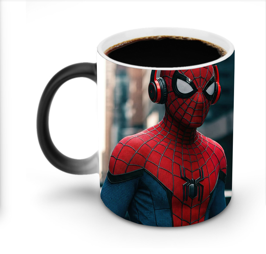 （画像用） Spider Man スパイダーマン 温度変色マグカップ