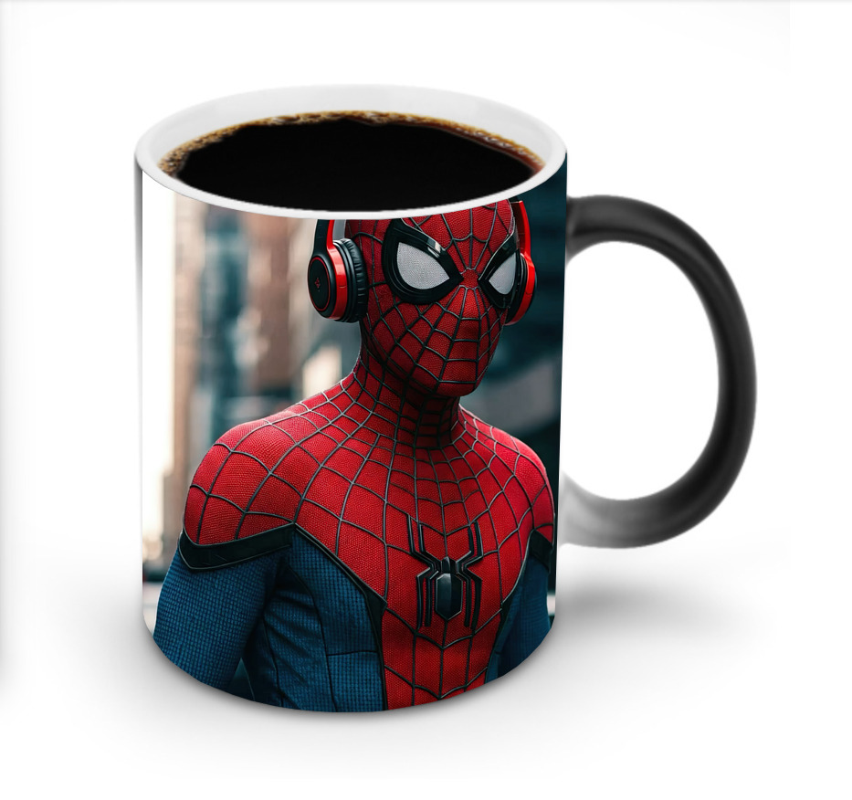 （画像用） Spider Man スパイダーマン 温度変色マグカップ