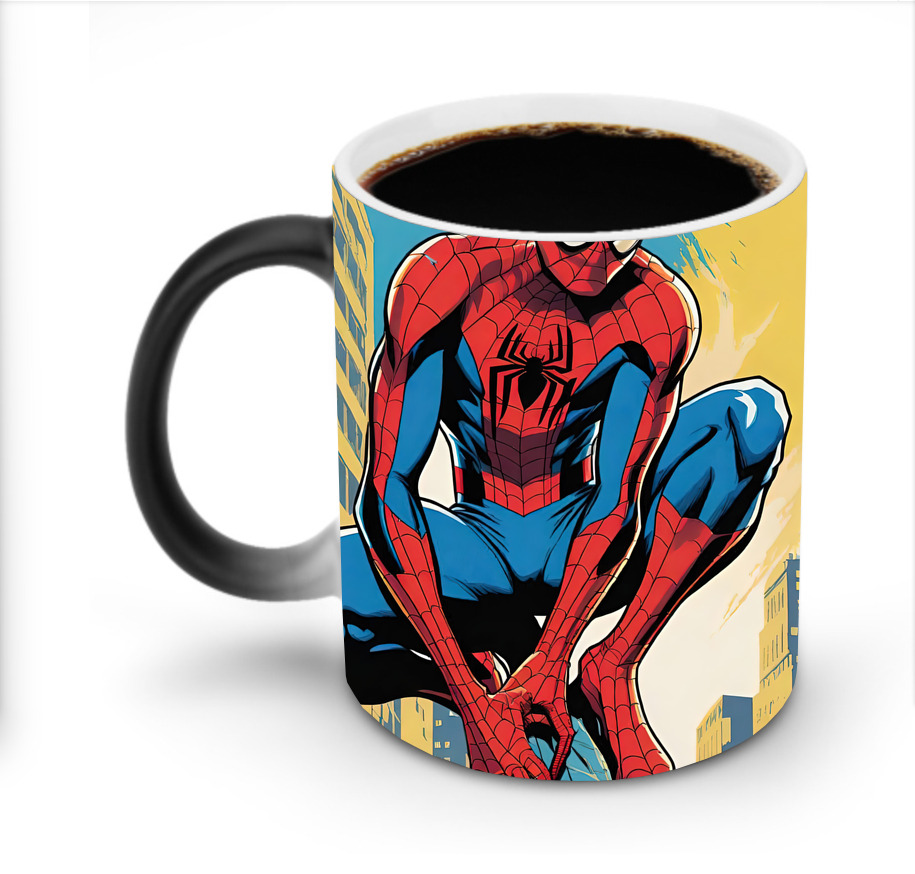 （画像用） Spider Man スパイダーマン 温度変色マグカップ