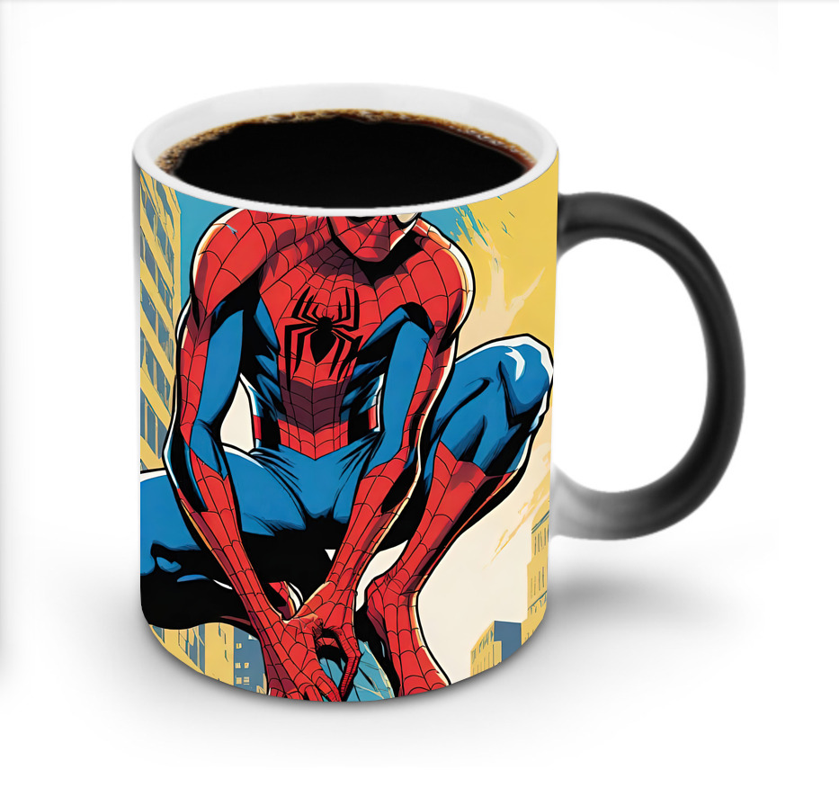 （画像用） Spider Man スパイダーマン 温度変色マグカップ