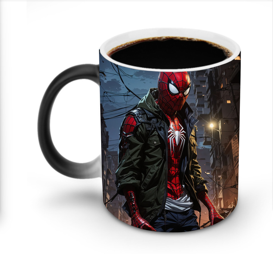 （画像用） Spider Man スパイダーマン 温度変色マグカップ
