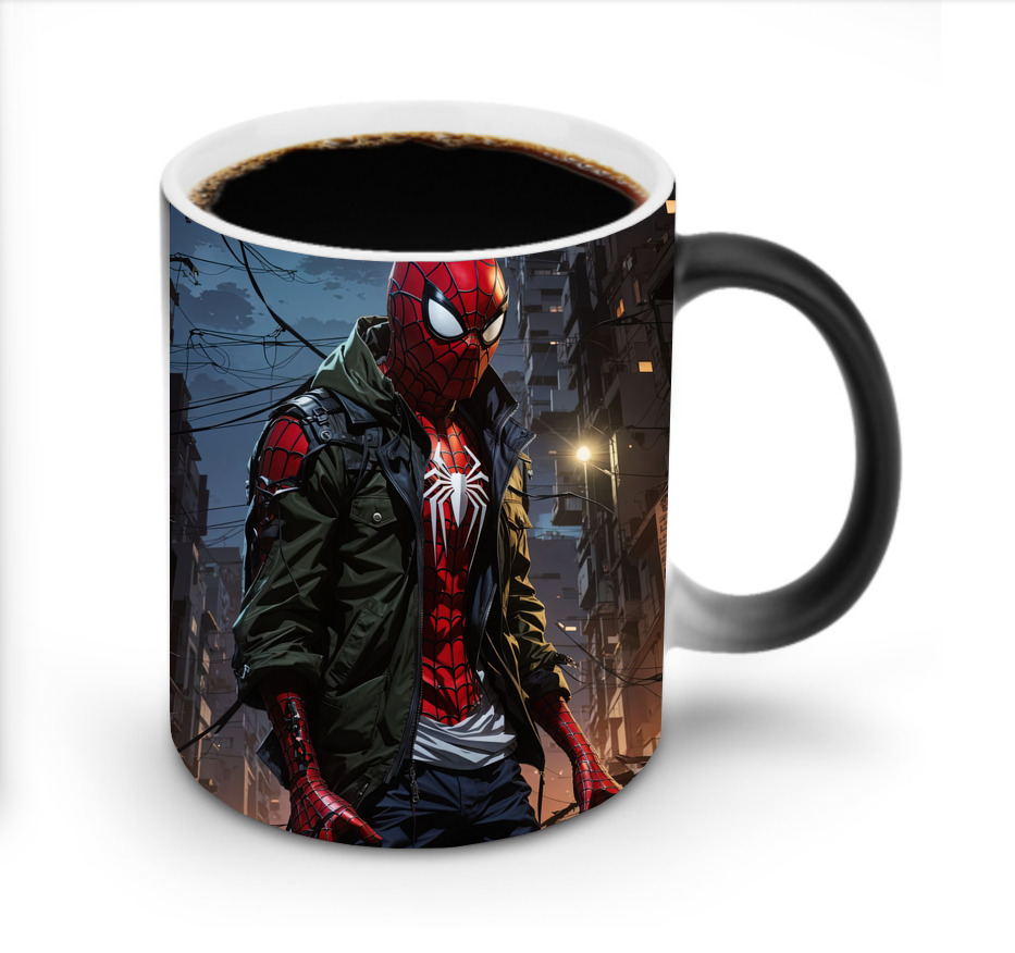 （画像用） Spider Man スパイダーマン 温度変色マグカップ