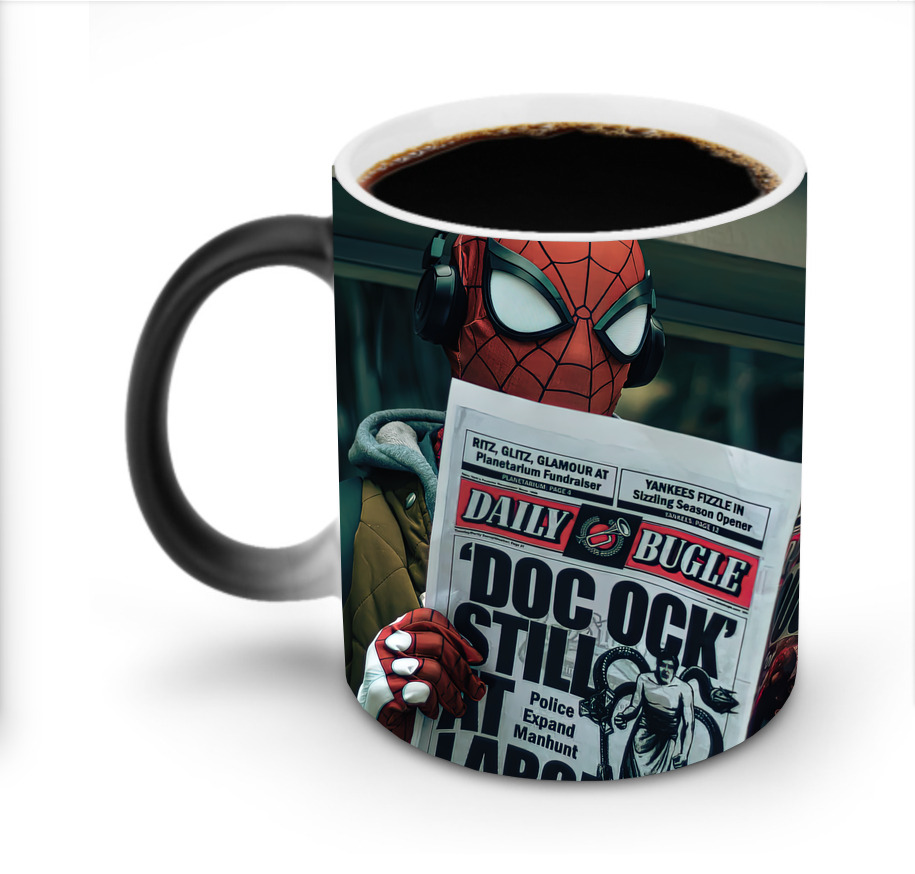 （画像用） Spider Man スパイダーマン 温度変色マグカップ