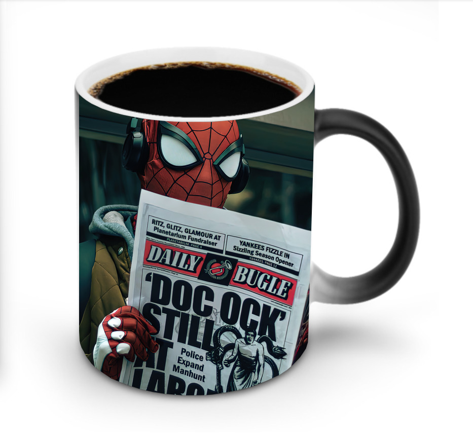 （画像用） Spider Man スパイダーマン 温度変色マグカップ