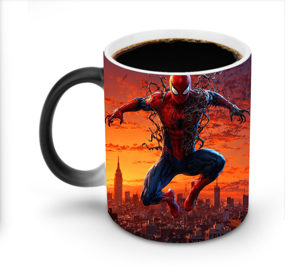 （画像用） Spider Man スパイダーマン 温度変色マグカップ