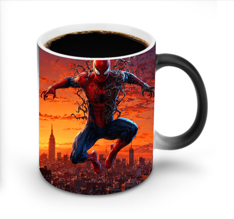 （画像用） Spider Man スパイダーマン 温度変色マグカップ