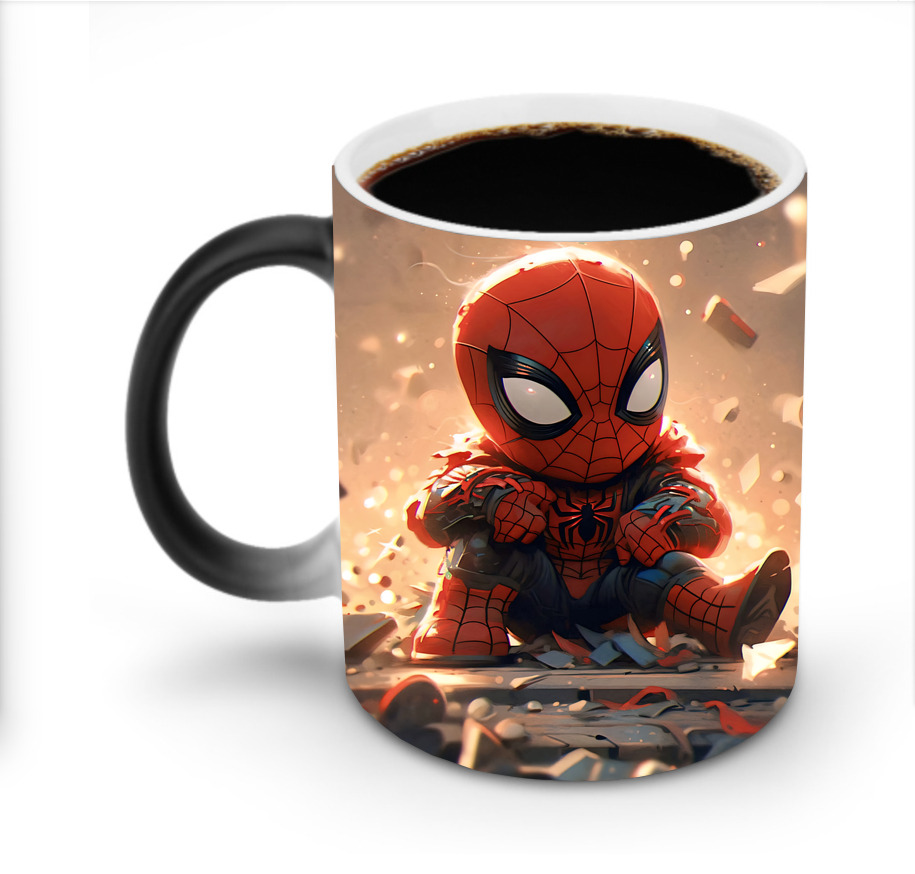（画像用） Spider Man スパイダーマン 温度変色マグカップ