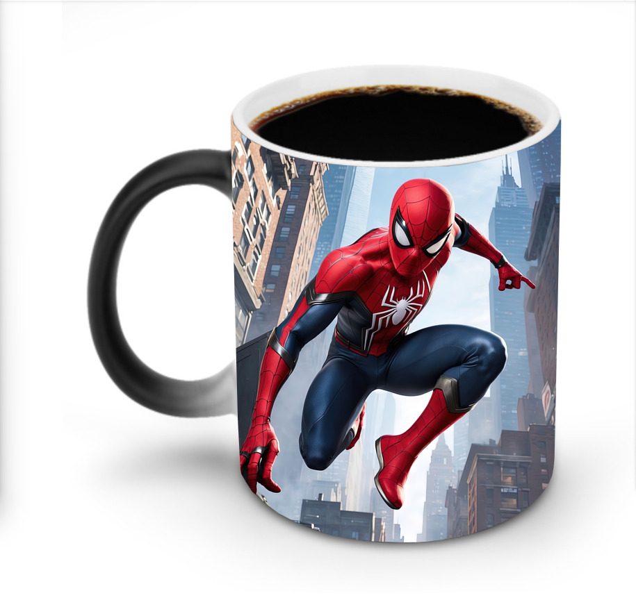 （画像用） Spider Man スパイダーマン 温度変色マグカップ