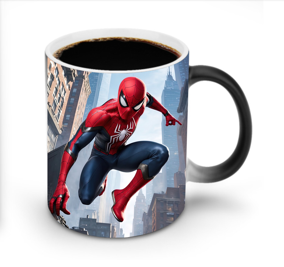 （画像用） Spider Man スパイダーマン 温度変色マグカップ