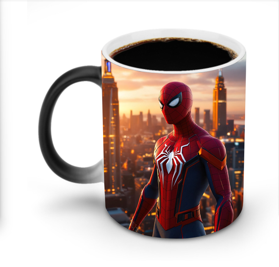 （画像用） Spider Man スパイダーマン 温度変色マグカップ