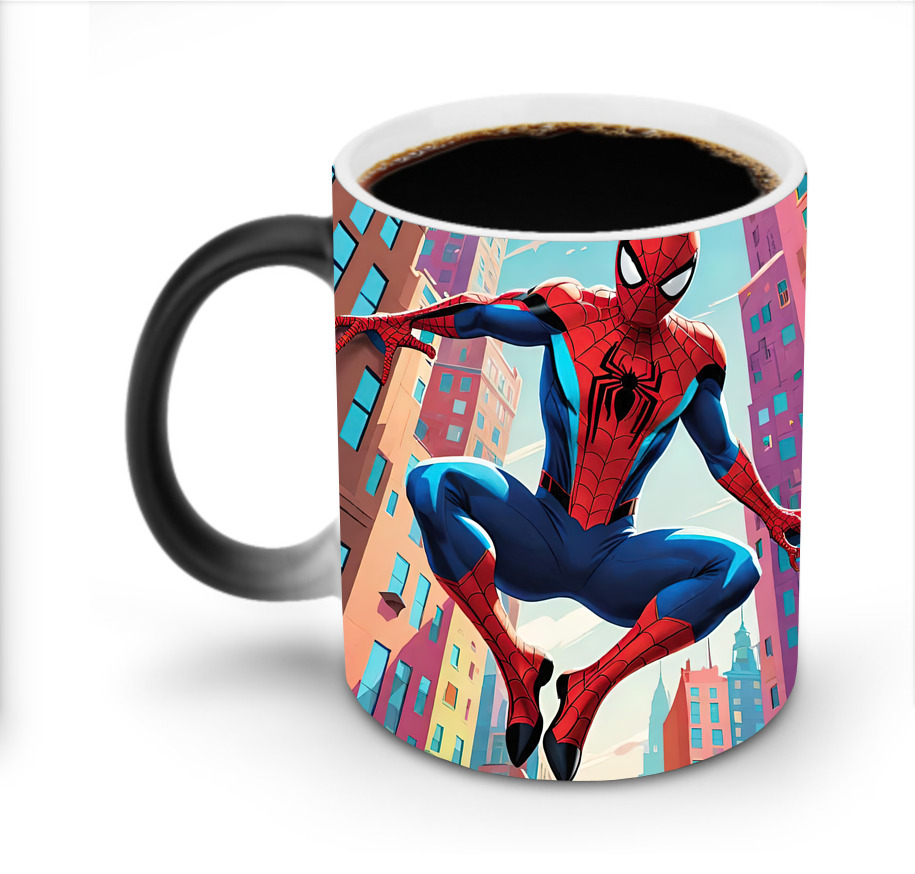 （画像用） Spider Man スパイダーマン 温度変色マグカップ