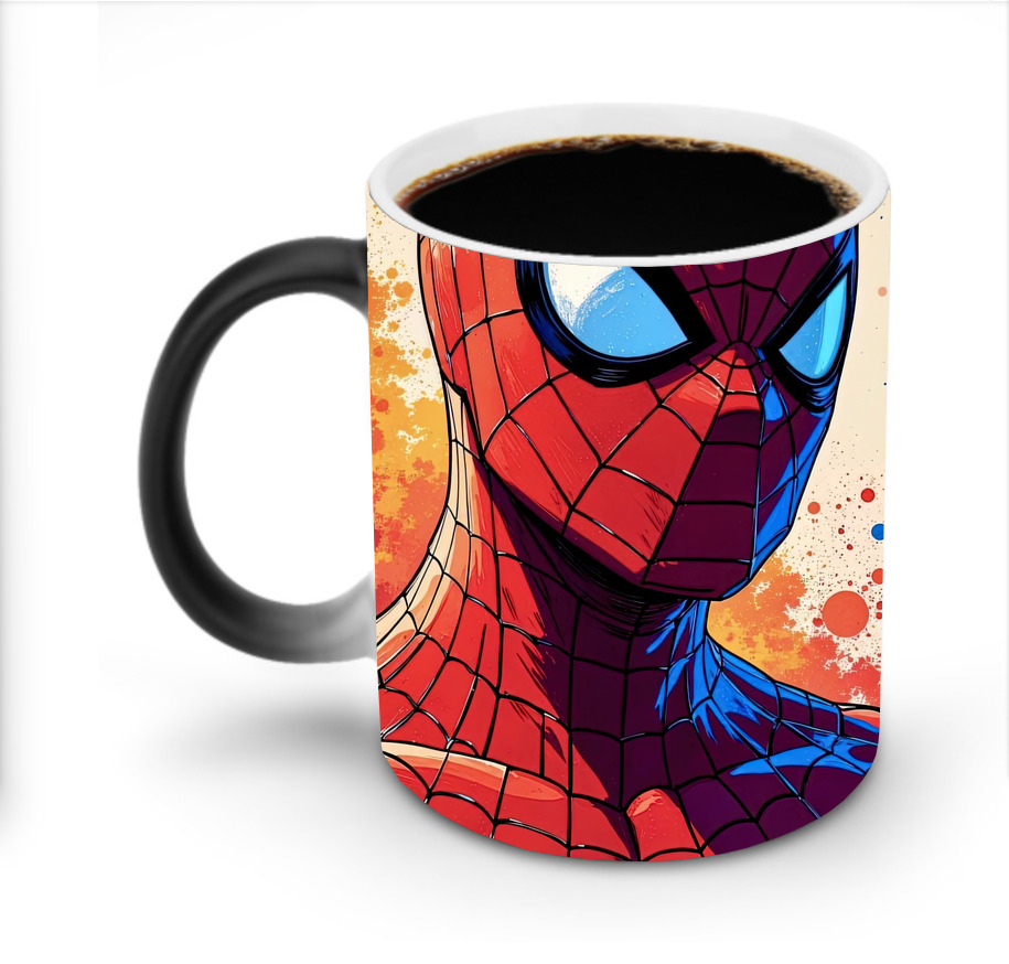 （画像用） Spider Man スパイダーマン 温度変色マグカップ