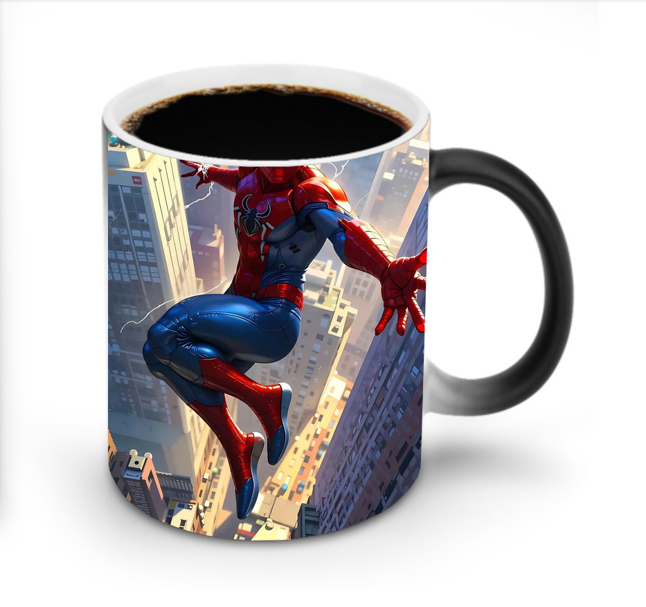 （画像用） Spider Man スパイダーマン 温度変色マグカップ