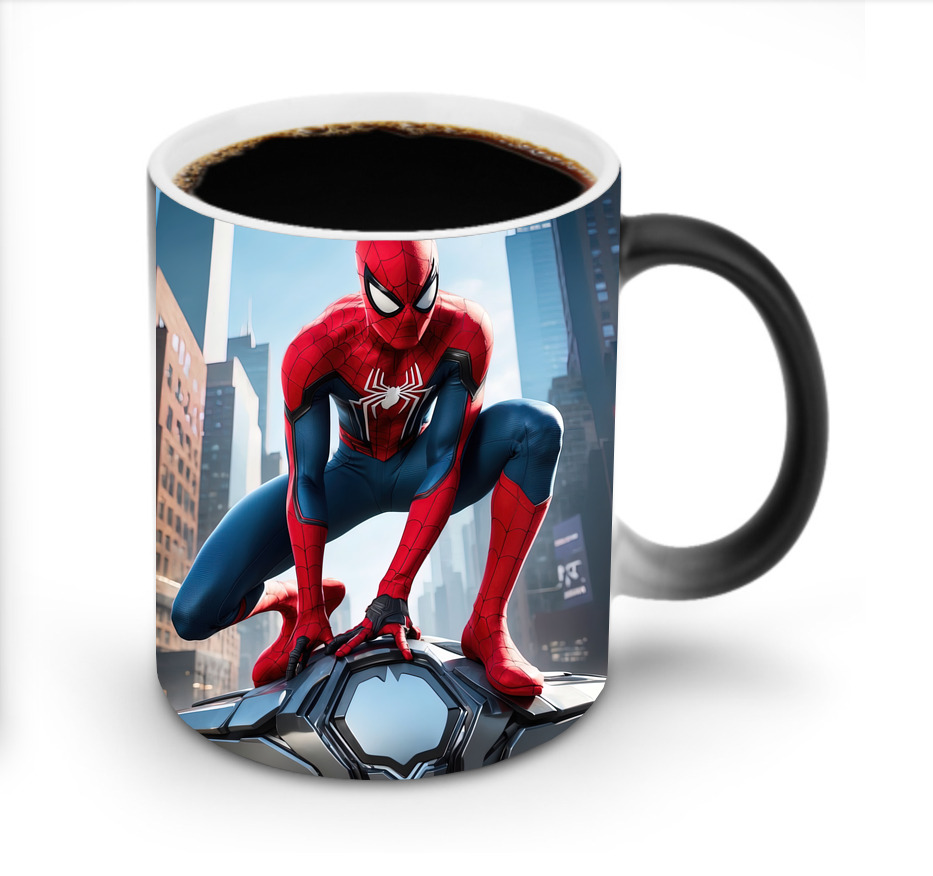 （画像用） Spider Man スパイダーマン 温度変色マグカップ