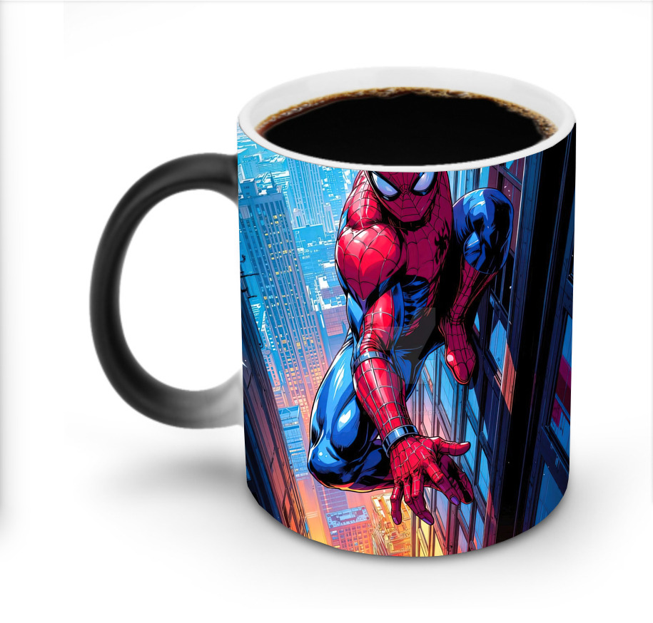 （画像用） Spider Man スパイダーマン 温度変色マグカップ
