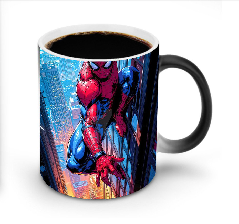 （画像用） Spider Man スパイダーマン 温度変色マグカップ
