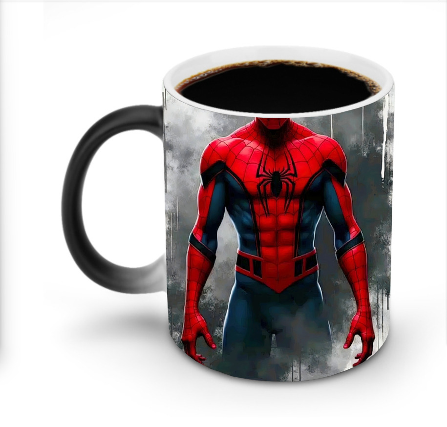 （画像用） Spider Man スパイダーマン 温度変色マグカップ