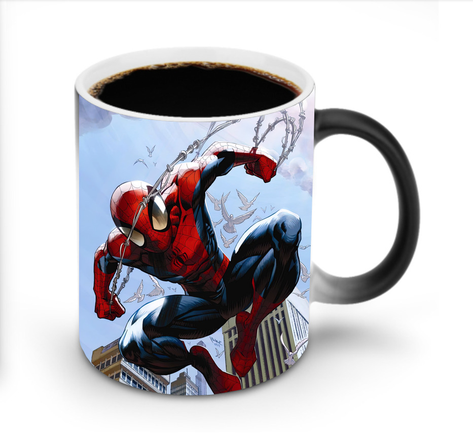 （画像用） Spider Man スパイダーマン 温度変色マグカップ