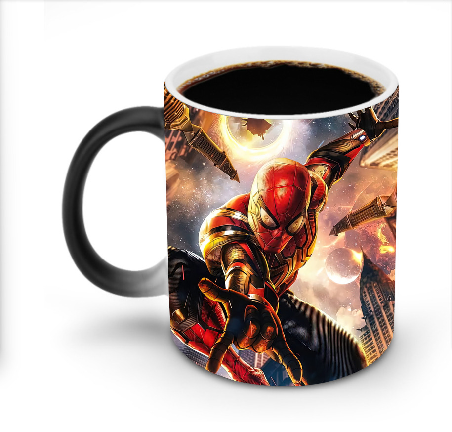 （画像用） Spider Man スパイダーマン 温度変色マグカップ