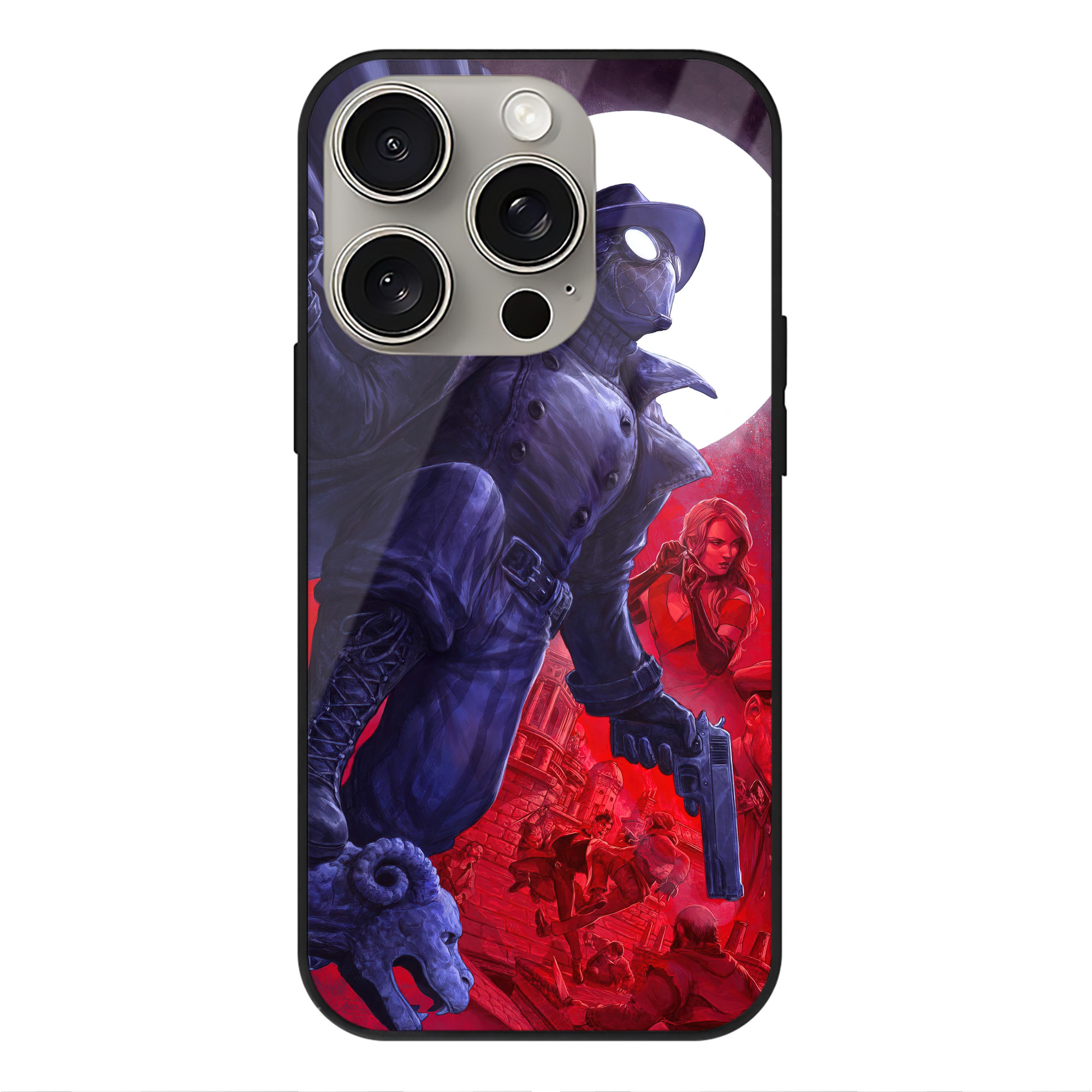 Spider Man スパイダーマン 【iPhone15Pro対応】スマホケース 耐衝撃＆黄変防止 背面ガラス